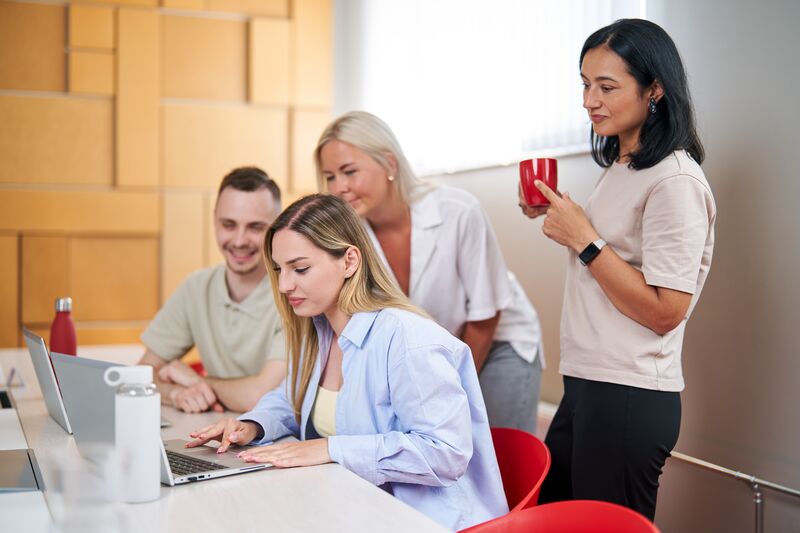 Meeting with colleagues