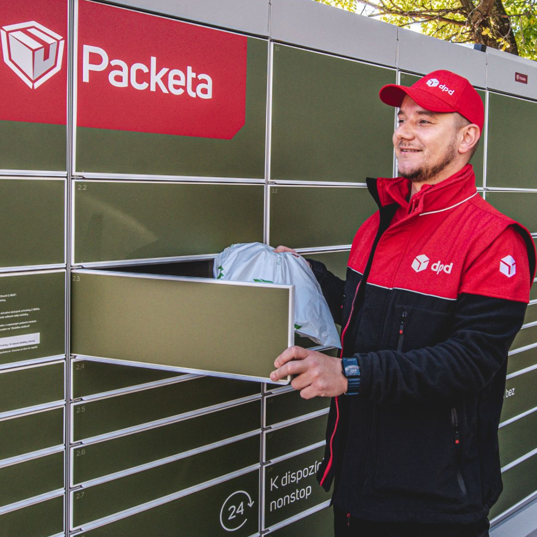 DPD kurier pred boxom Packety2