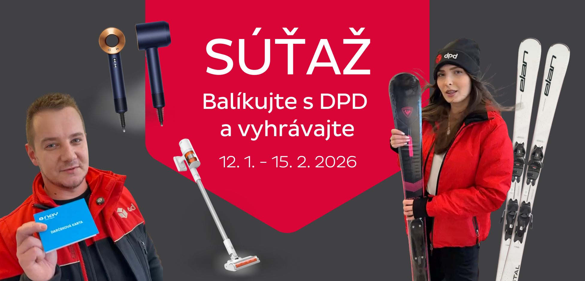 SÚŤAŽ Balíkujte s DPD a vyhrávajte 2026