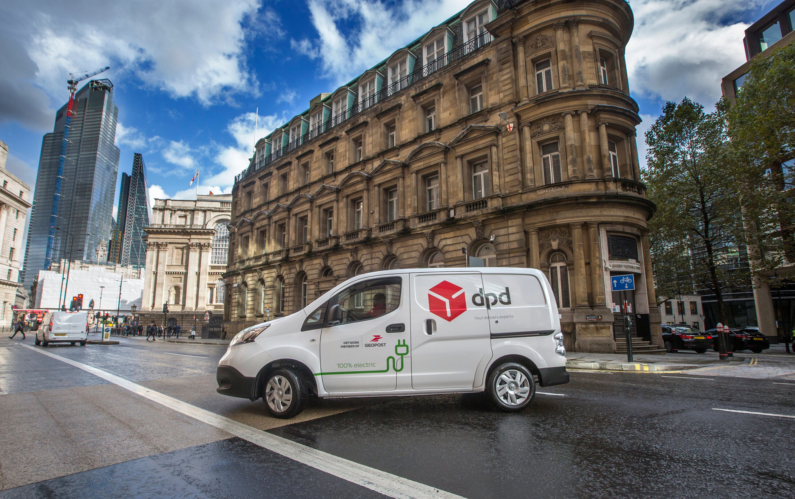 Electric van in London