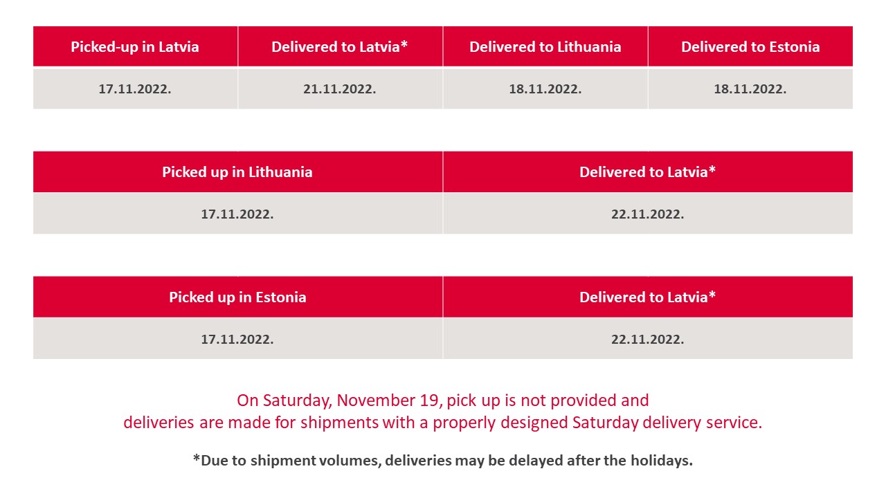 Working hours November 2022