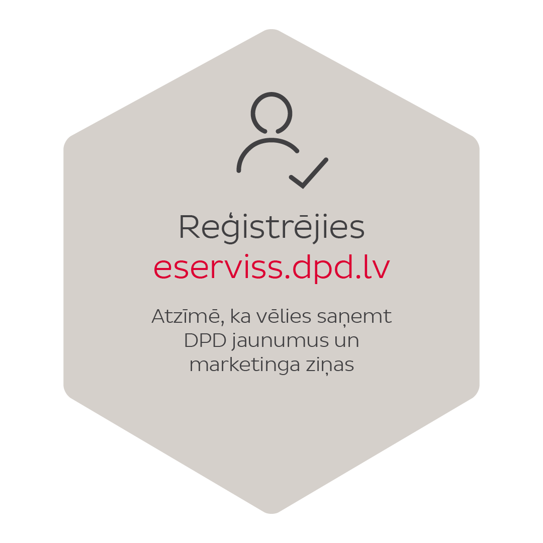 Reģistrējies eserviss.dpd.lv