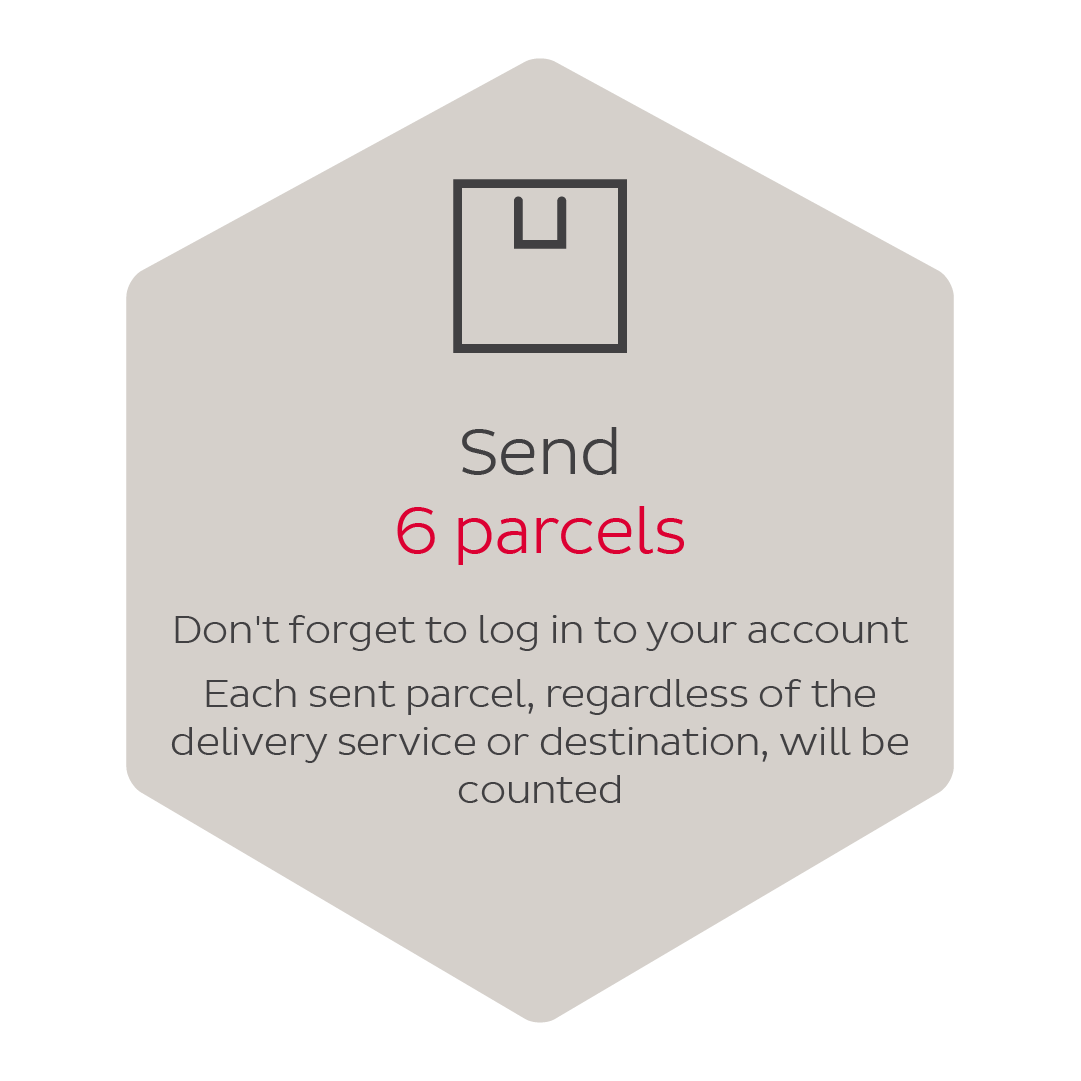 Send 6 parcels
