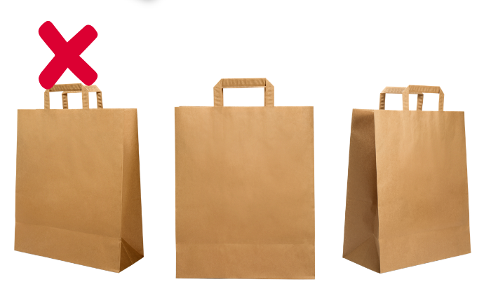 netinkamas isorinis pakavimas