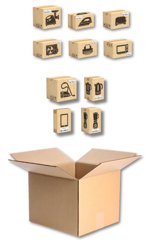 smulkios elektronikos pakavimas