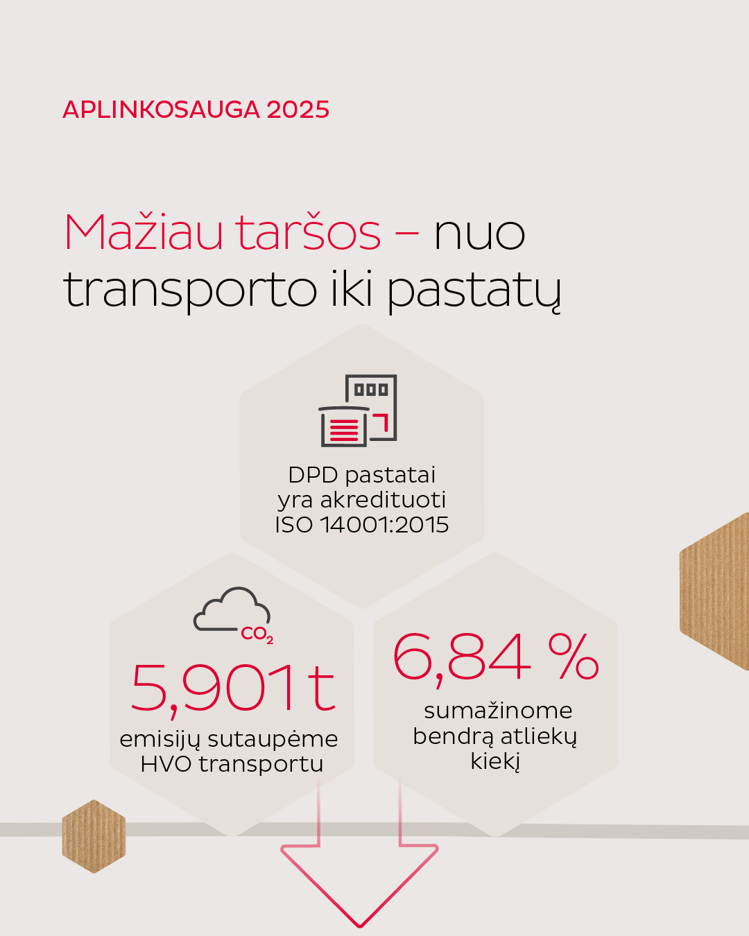 dpd tvarumo progresas