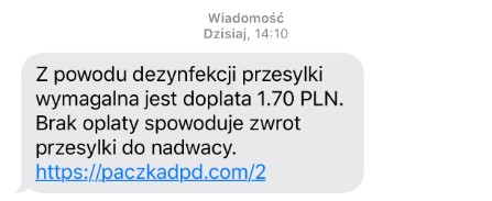 Fałszywy email DPD Polska