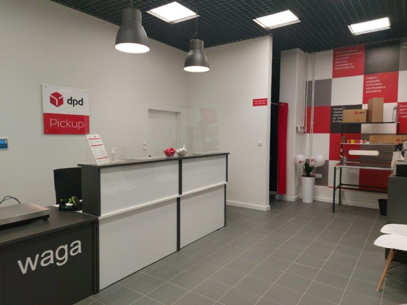Punkt DPD Pickup: lada, waga, oznaczenia i wystrój wnętrza.