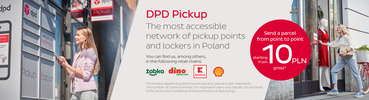 DPD Pickup - 25,000+ parcel points and parcel lockers - landing page header