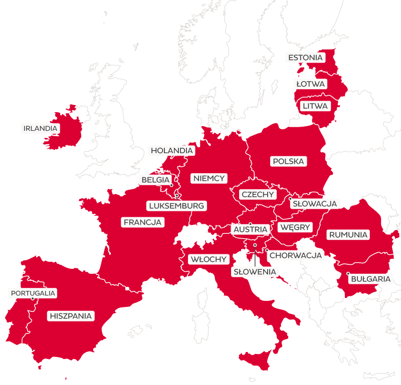 DPD Pickup w Europie mapa sieci