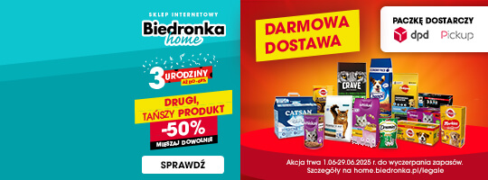 Biedronka Home trzecie urodziny, drugi tańszy produkt -50% i darmowa dostawa w sieci DPD Pickup