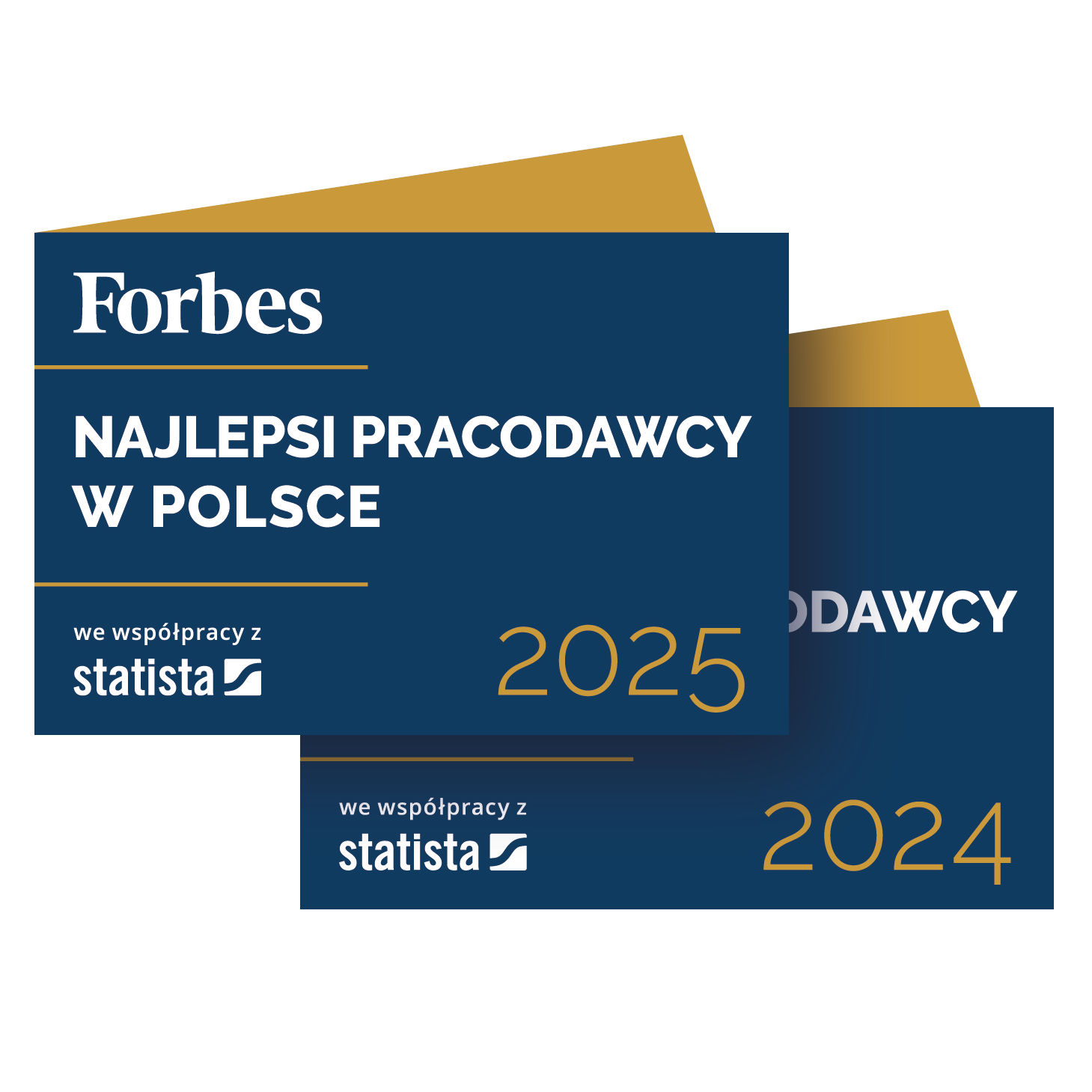 Forbes Najlepsi pracodawcy w Polsce 2025 i 2024 logo
