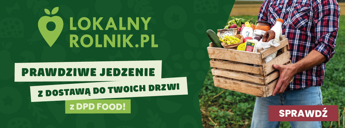 Lokalny rolnik banner pod rotatorem strona główna dpd lokalny rolnik dostawa DPD FOOD