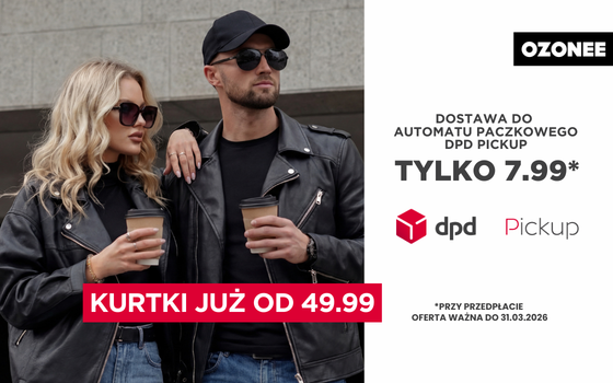 Dostawa do automatu paczkowego DPD Pickup tylko 7,99* przy przedpłacie