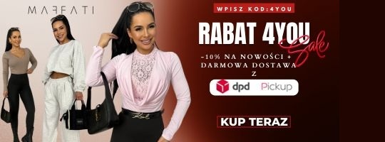 Maffati Rabat Kod 4YOU -10% na nowości + darmowa dostawa z dpd pickup kup teraz