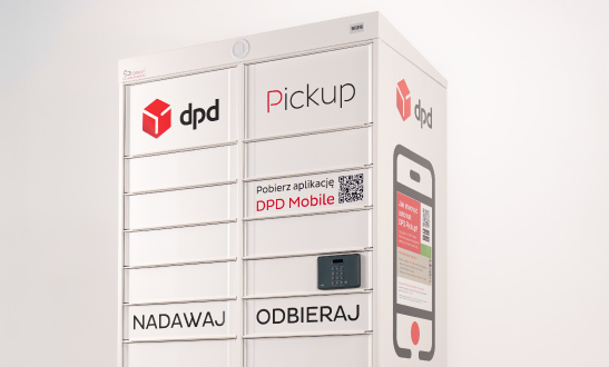 DPD Pickup parcel locker for sending and collecting parcels