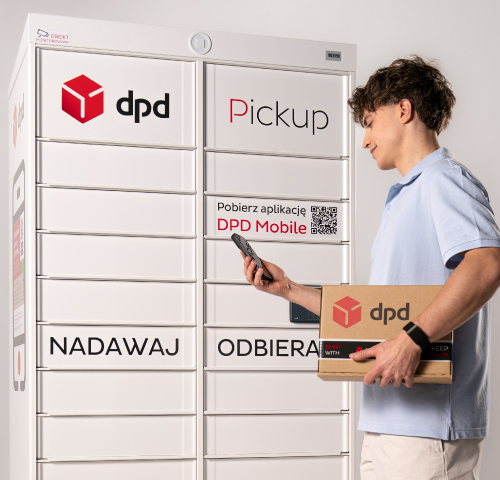 Sending a parcel at a DPD Pickup locker using a mobile phone