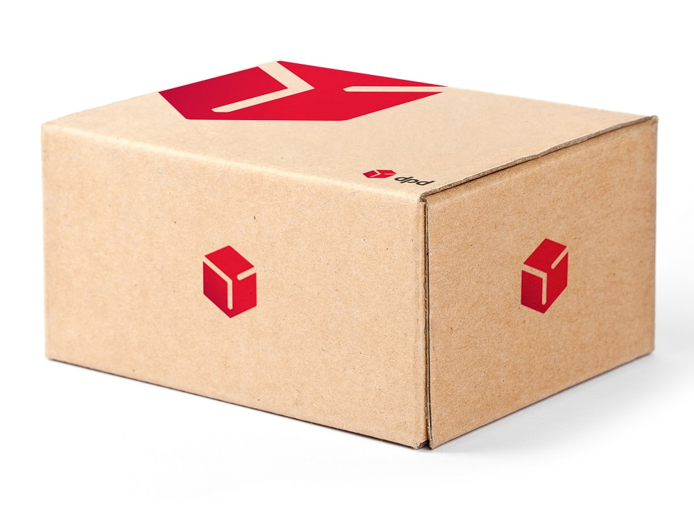 parcel with logo
