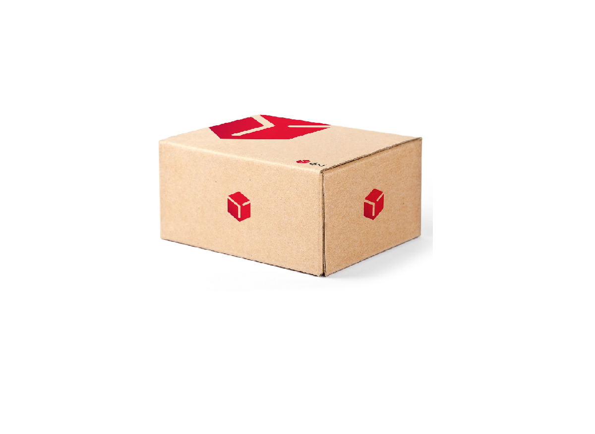 parcel with logo