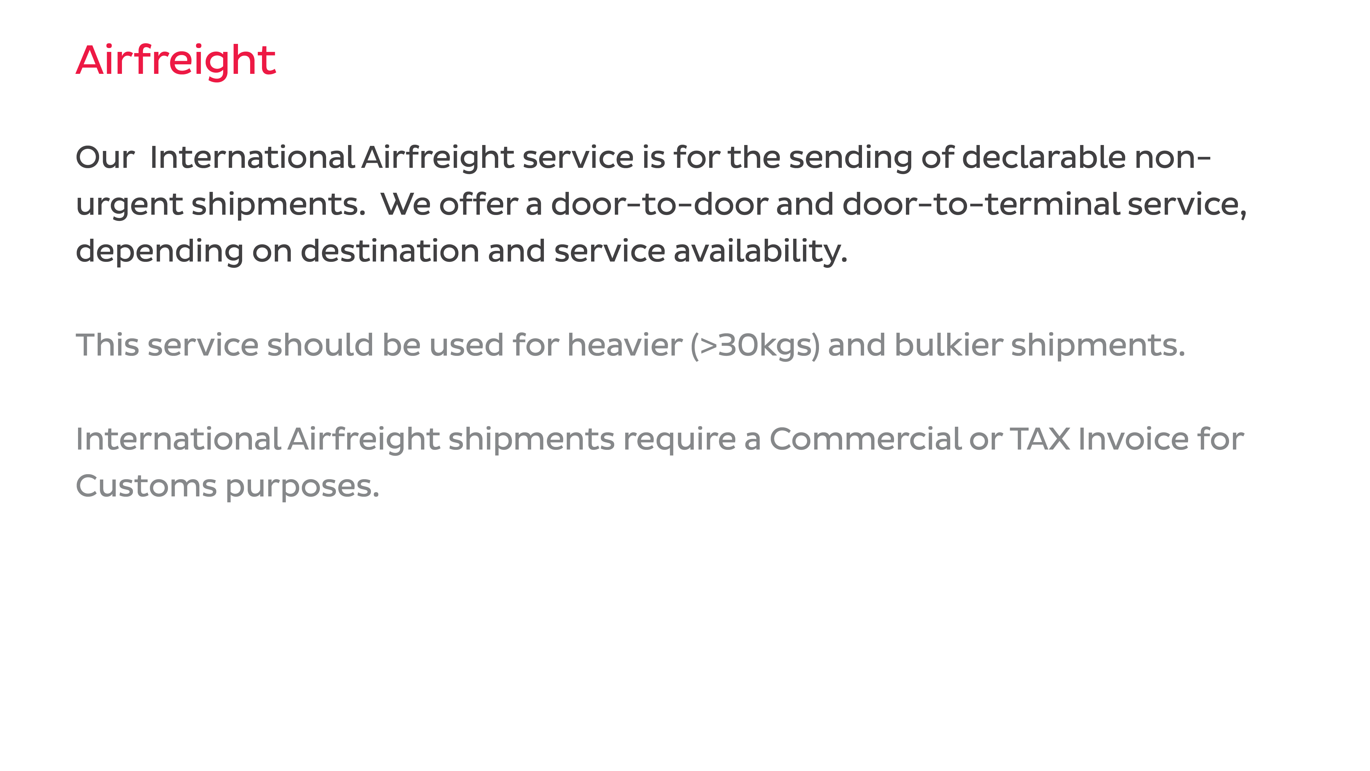 Airfreight