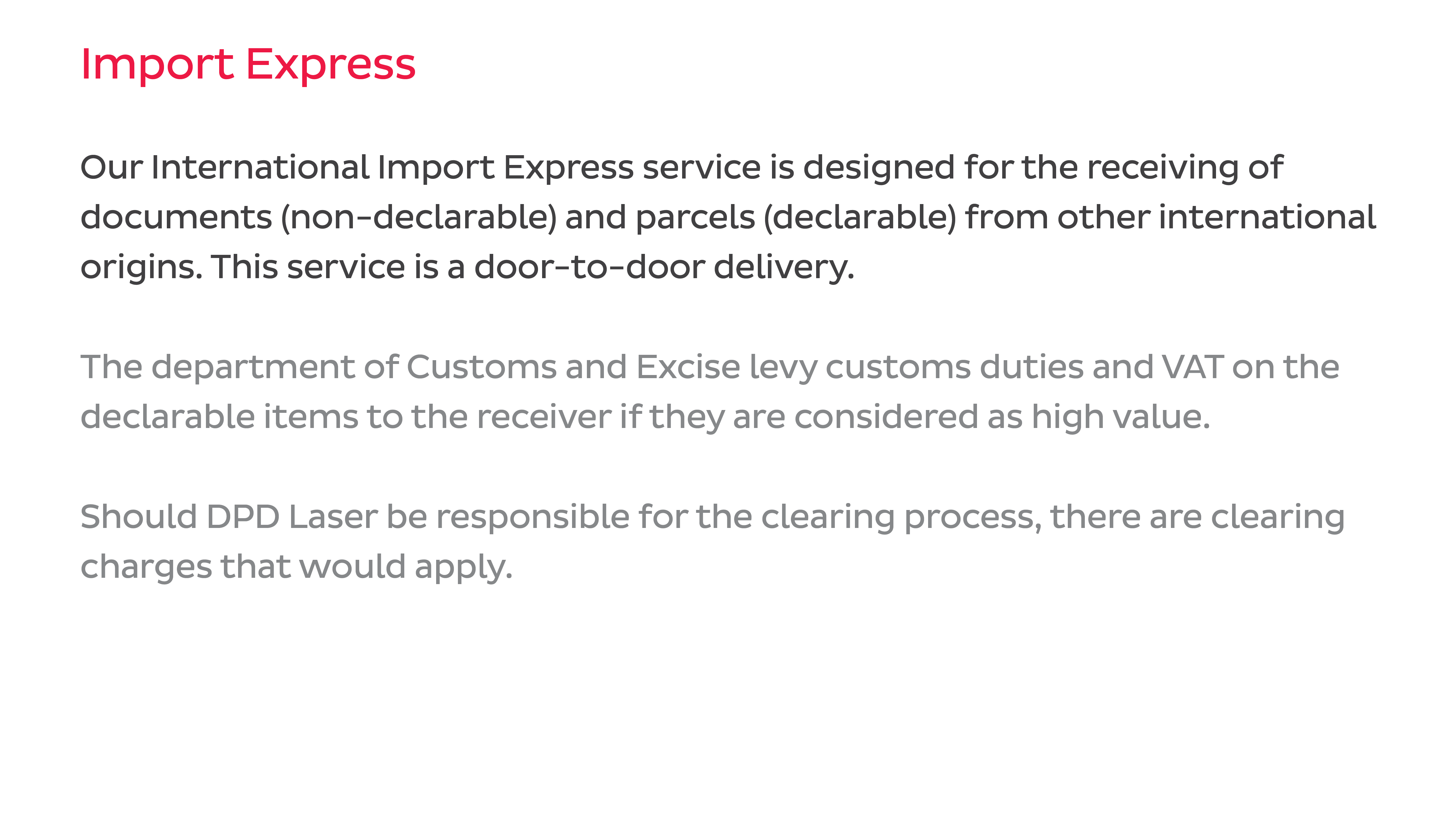 Import express