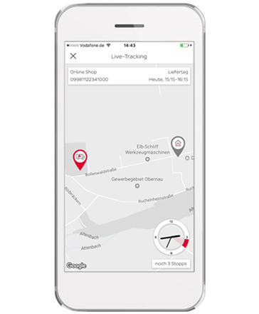 Empfangen - DPD - DPD App - Live-Tracking