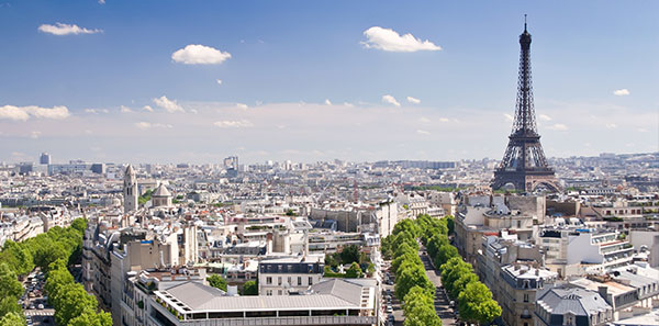 Stadt Paris von oben
